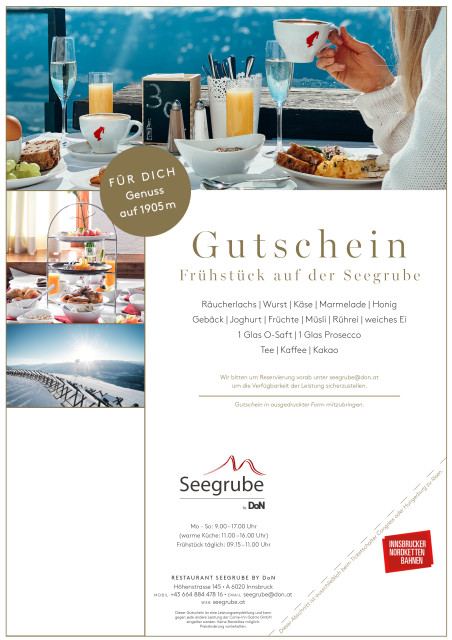 Frühstück mit Berg- & Talfahrt