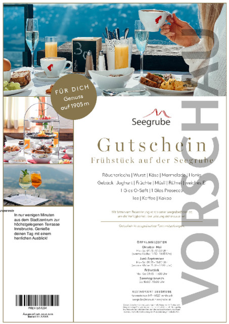 Frühstück ohne Berg- & Talfahrt